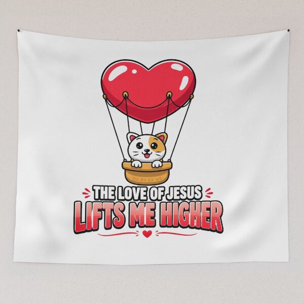 Item preview, The Love of Jesus Lifts Me Higher designed and sold by KINGDOM GOLD STUDIO.