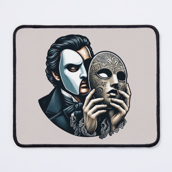 Item preview, Phantom of the Opera Behind the Mask Gothic Design designed and sold by NerdiPop.