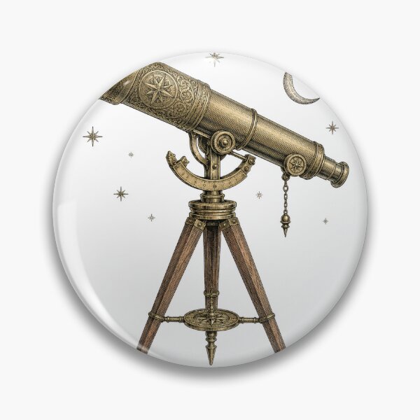 Item preview, Antique Brass Telescope Vintage Astronomy Stargazer designed and sold by eignvalue.