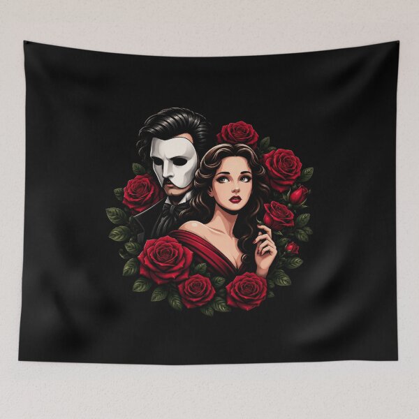 Item preview, Phantom of the Opera Love Gothic Rose Romance designed and sold by NerdiPop.