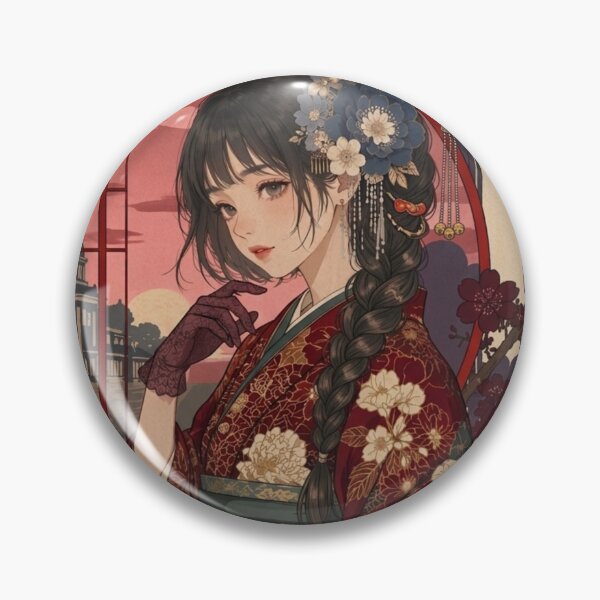 Item preview, Red Hakama Lady designed and sold by Japanese Vibes.