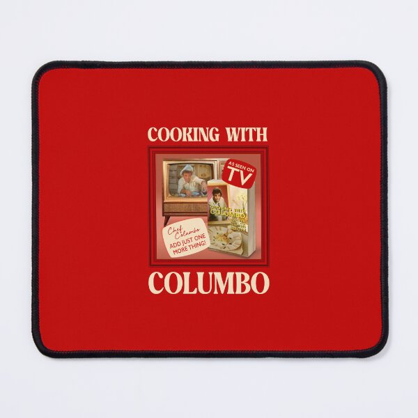 Item preview, Cooking with Columbo (on Red) designed and sold by PawsitiveMum3.