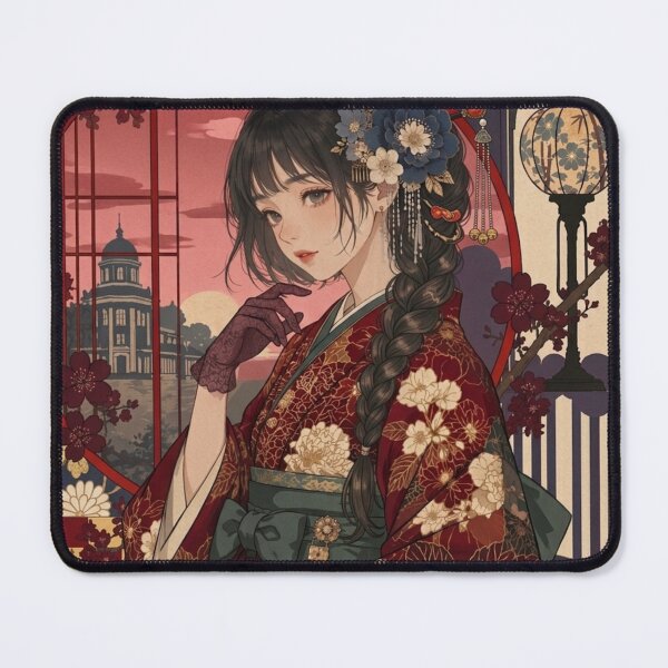 Item preview, Red Hakama Lady designed and sold by Japanese Vibes.