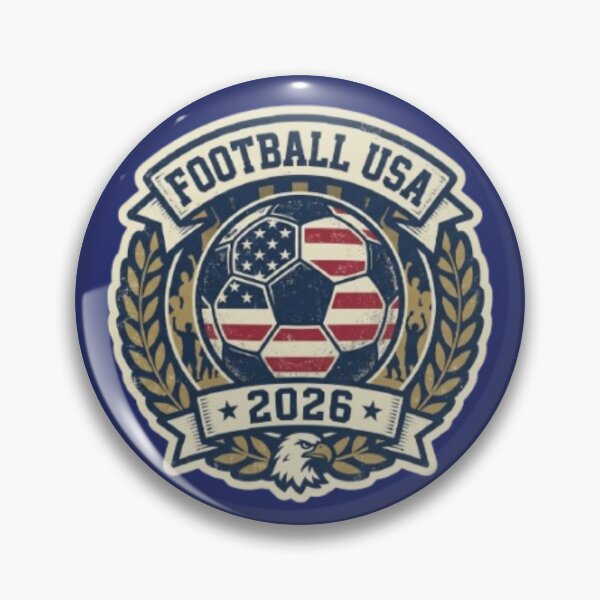 Item preview, Football USA 2026 - Retro American Soccer Emblem designed and sold by Harrak Housni.