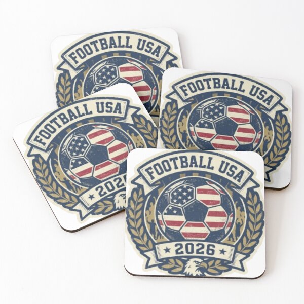 Item preview, Football USA 2026 - Retro American Soccer Emblem designed and sold by Harrak Housni.