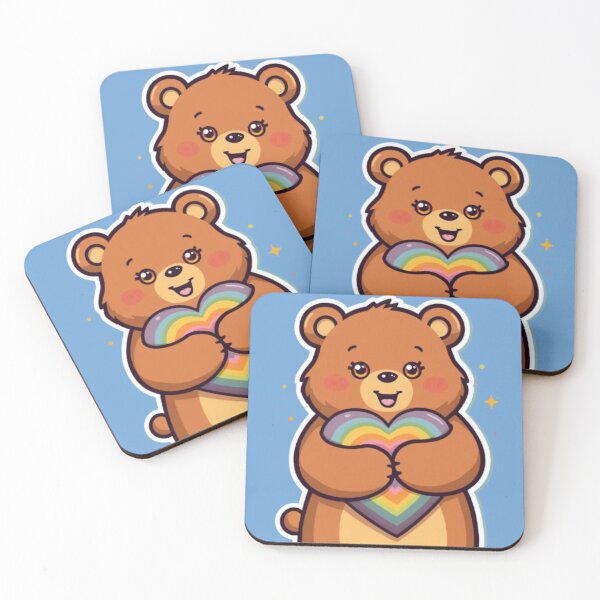 Item preview, Rainbow Bear Kawaii Sticker designed and sold by Stylestickers55.