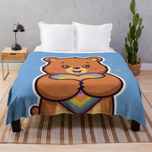 Item preview, Rainbow Bear Kawaii Sticker designed and sold by Stylestickers55.