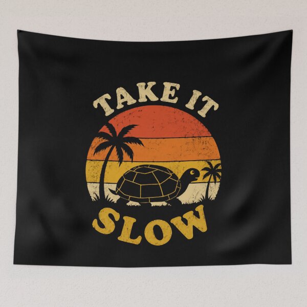 Item preview, Take It Slow Sea Turtle Beach Vacation Slow Living designed and sold by HumansStuck12.