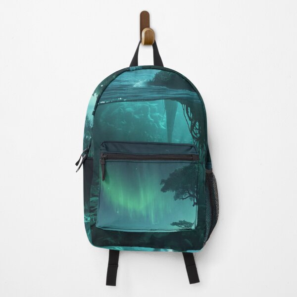 Item preview, Skyroot Ocean Aurora Alien Fantasy Landscape designed and sold by Luminous Wilds.