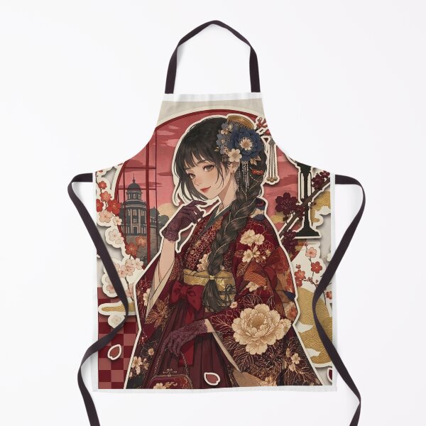 Item preview, Red Hakima Lady - kawaii version designed and sold by Japanese Vibes.