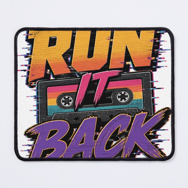 Item preview, Run It Back — Retro 90s VHS Cassette designed and sold by NUFADE.