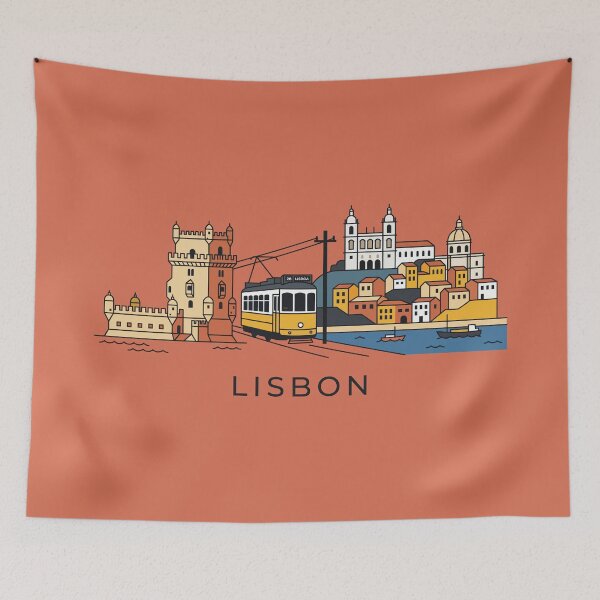 Item preview, Lisbon Portugal Skyline designed and sold by Amir Faysal.