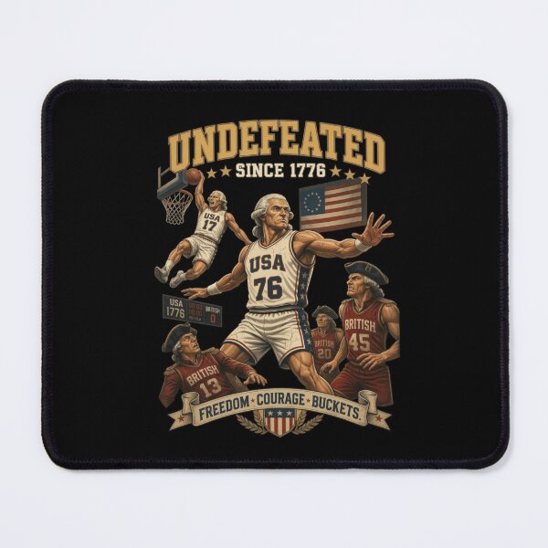 Item preview, Undefeated Since 1776 America Basketball 4th of July USA designed and sold by Thread&Fable.