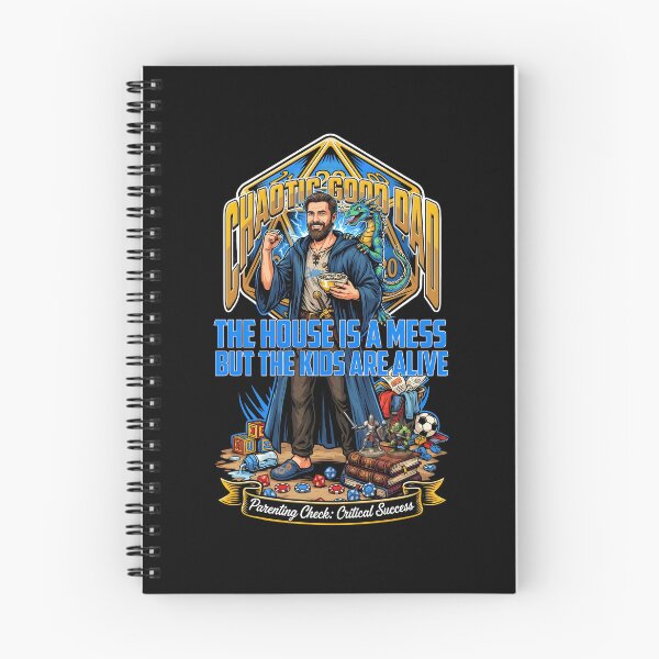 Item preview, Chaotic Good Dad The House is A Mess But The Kids are Alive Funny DnD Inspired Dad designed and sold by Redgiant87x.
