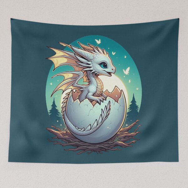 Item preview, Cute Baby Dragon Hatching Fantasy Hatchling designed and sold by NerdiPop.