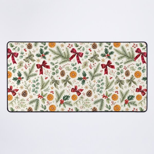 Item preview, Vintage Christmas Pattern Phone Case for Mom | Rustic Holiday Watercolor Journal for Students | Festive Winter Botanical Tote Bag for Friends | Christmas Bows Blanket for Grandma designed and sold by VivaFy.