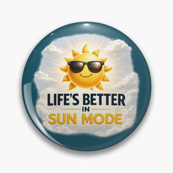 Item preview, Life’s Better in Sun Mode Smiling Sun Sunglasses Motivational Summer Graphic designed and sold by MartBook.