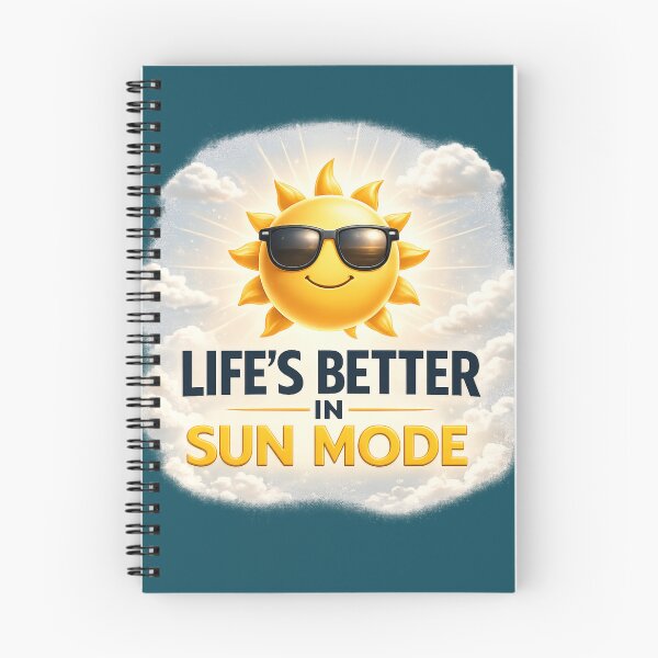 Item preview, Life’s Better in Sun Mode Smiling Sun Sunglasses Motivational Summer Graphic designed and sold by MartBook.