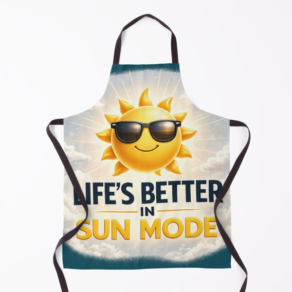 Item preview, Life’s Better in Sun Mode Smiling Sun Sunglasses Motivational Summer Graphic designed and sold by MartBook.