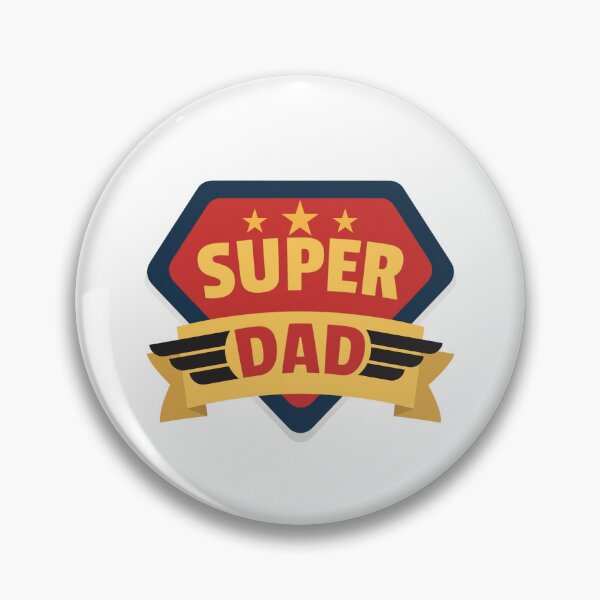 Item preview, Super Dad with Red/Yellow/Blue Stars & Banner Design designed and sold by jeweleddesigns.