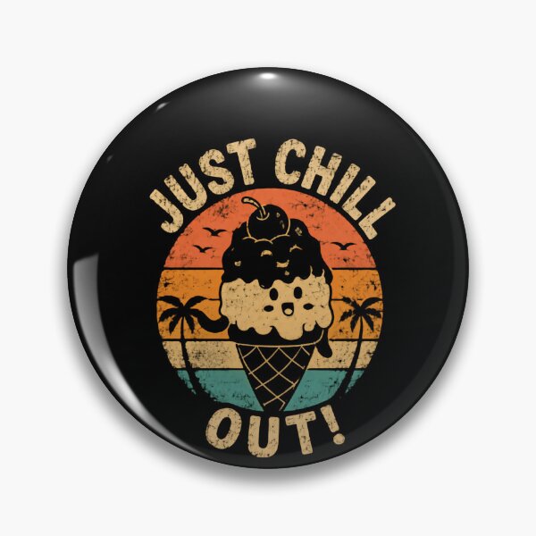 Item preview, Just Chill Out! Ice Cream Lover Summer Relaxation Vacation designed and sold by HumansStuck12.