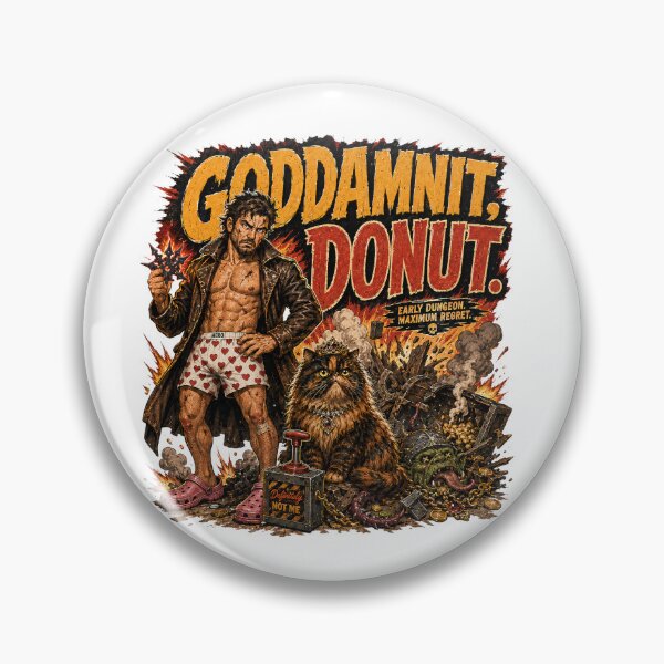 Item preview, GODDAMNIT DONUT designed and sold by Scrumptious Designs.