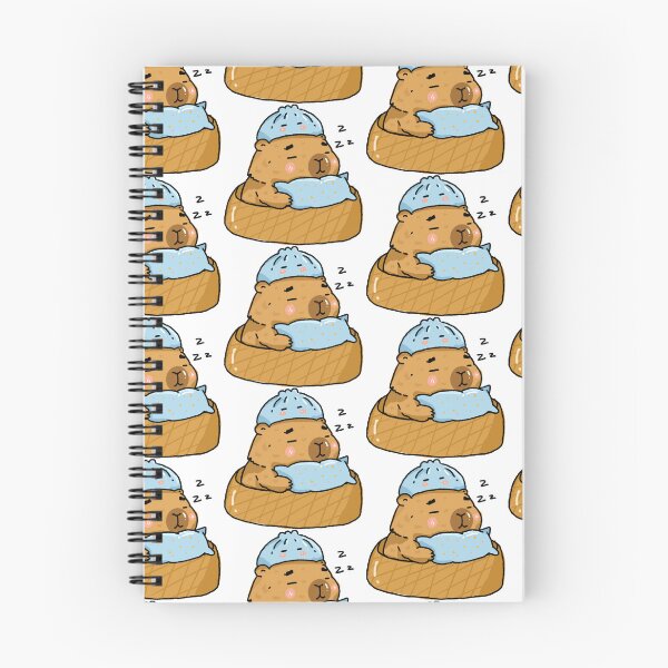 Item preview, Sleepy Capybara Dumpling Hat Sticker | Cozy Awkward Animal Club | Cute Kawaii Capybara Art designed and sold by chupichapa.