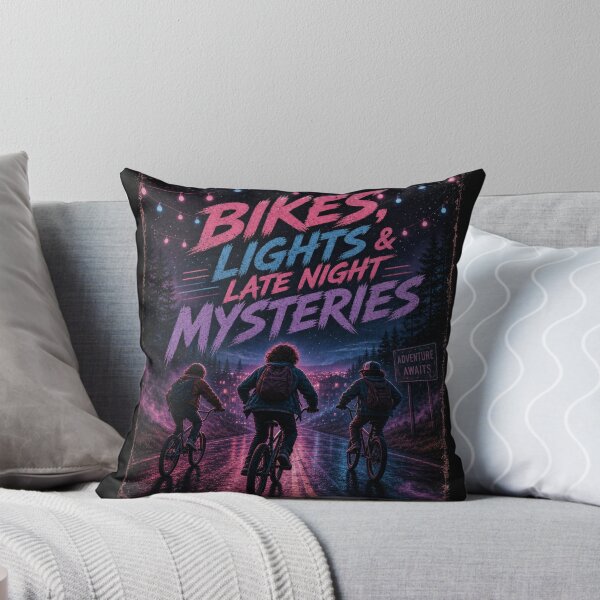 Item preview, Bikes, Lights & Late Nights Mysteries | Retro Adventure Fan Shirt designed and sold by rushaib.