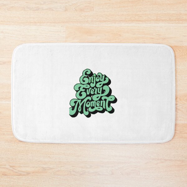 Item preview, Enjoy Every Moment Inspirational Typography Design designed and sold by PixelVibe Art.