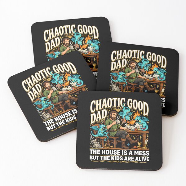Item preview, Chaotic Good Dad The House is A Mess But The Kids are Alive Epic Dragon Lover Dad designed and sold by Redgiant87x.