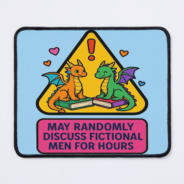 Item preview, May Randomly Discuss Fictional Men For Hours | Funny Romantasy Reader Design designed and sold by BookedAndDesign.