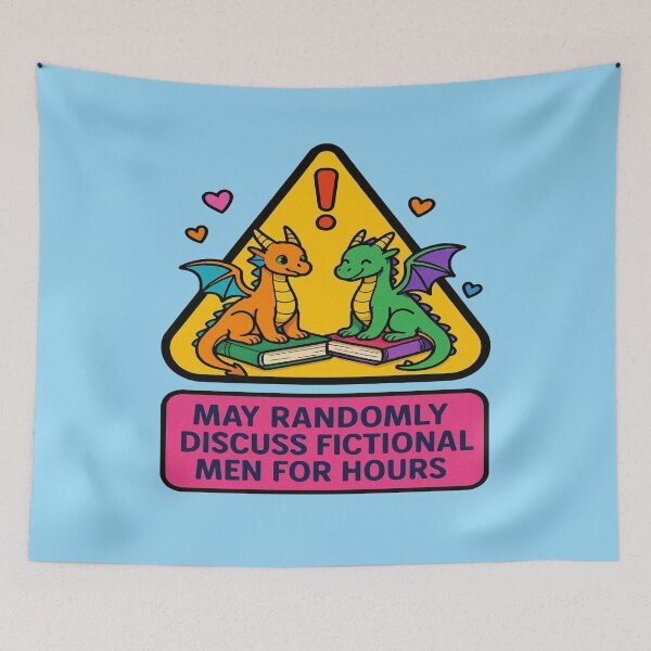 Item preview, May Randomly Discuss Fictional Men For Hours | Funny Romantasy Reader Design designed and sold by BookedAndDesign.