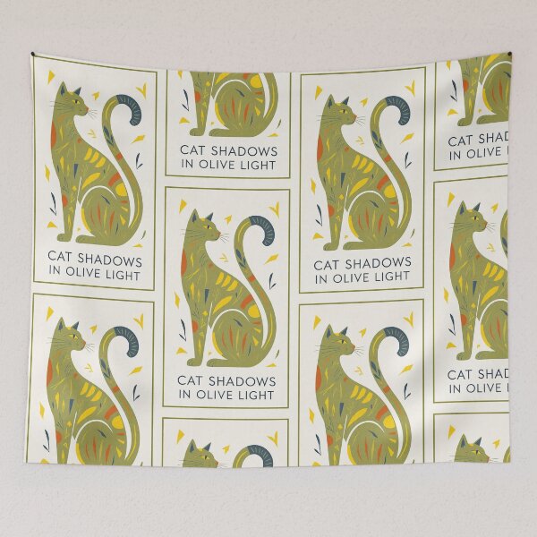 Item preview, Cat Shadows In Olive Light designed and sold by djovan.