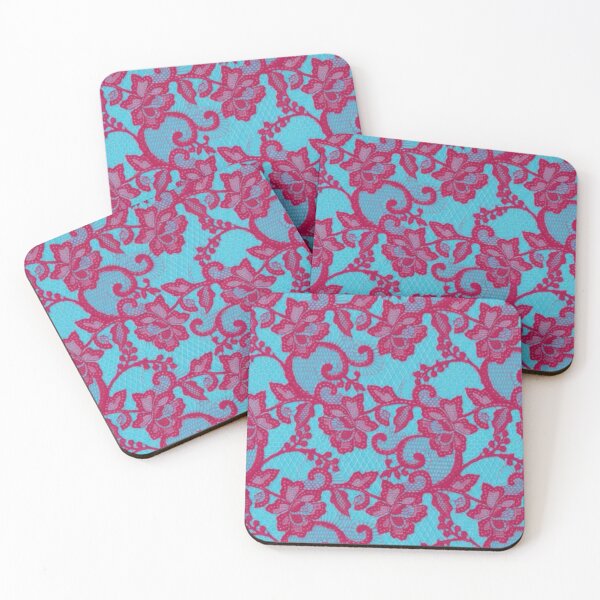 Item preview, Blue and Pink lace designed and sold by aliroseart.