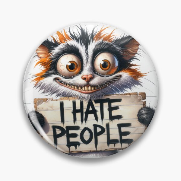 Item preview, I Hate People – The social battery is empty designed and sold by Peter Kaul.