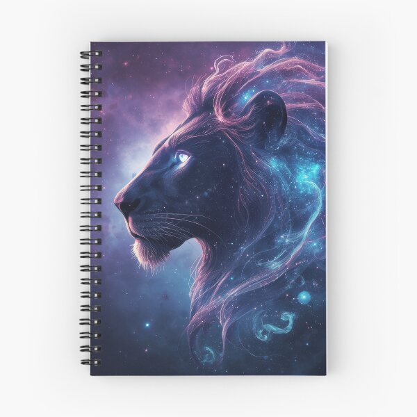 Item preview, Galactic Lion Portrait with Cosmic Colors designed and sold by Nick Seidel.