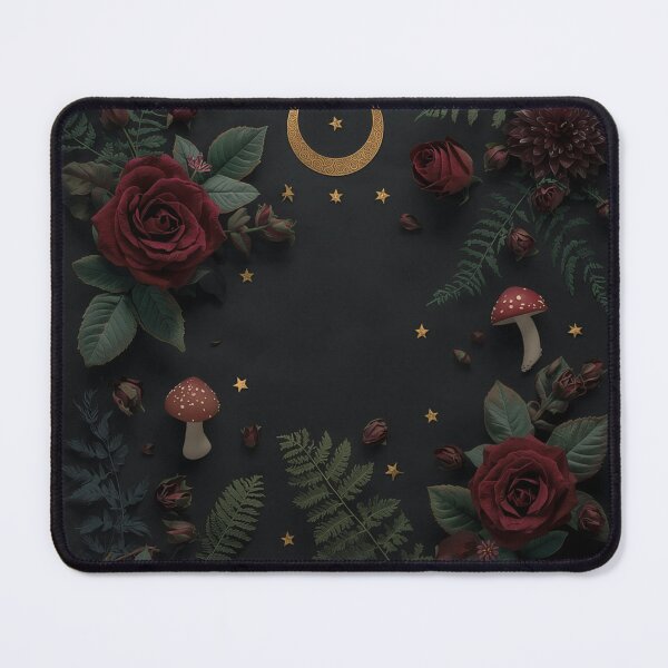 Item preview, Moody Botanical Magic: Dark Feminine Floral & Moon Art designed and sold by eliaquim.