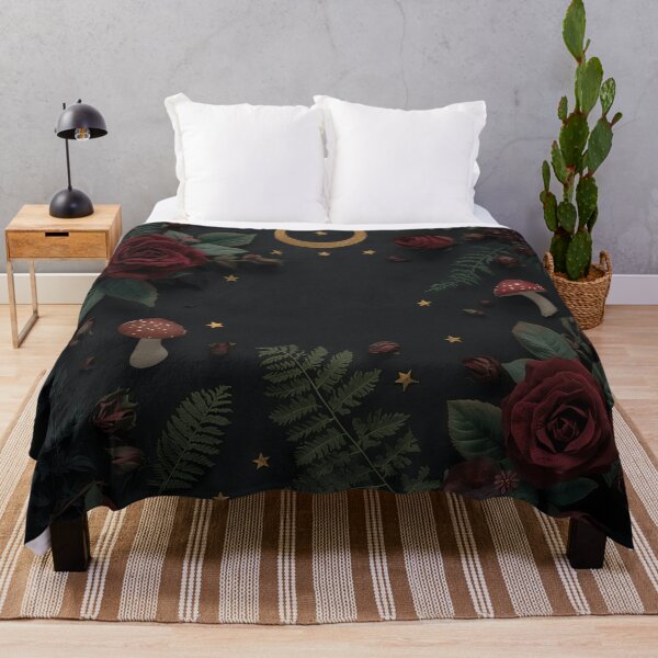 Item preview, Moody Botanical Magic: Dark Feminine Floral & Moon Art designed and sold by eliaquim.