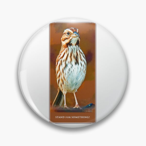 Item preview, Song Sparrow Stands at Attention, Stand for Something! designed and sold by AMacGPhilly.
