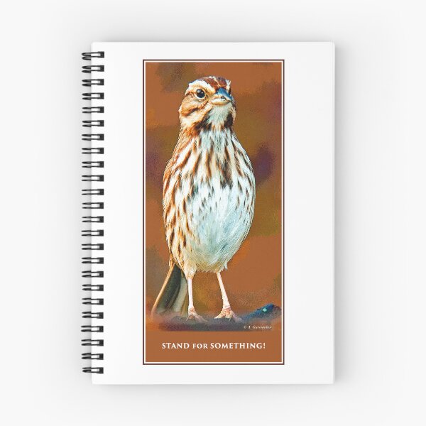 Item preview, Song Sparrow Stands at Attention, Stand for Something! designed and sold by AMacGPhilly.