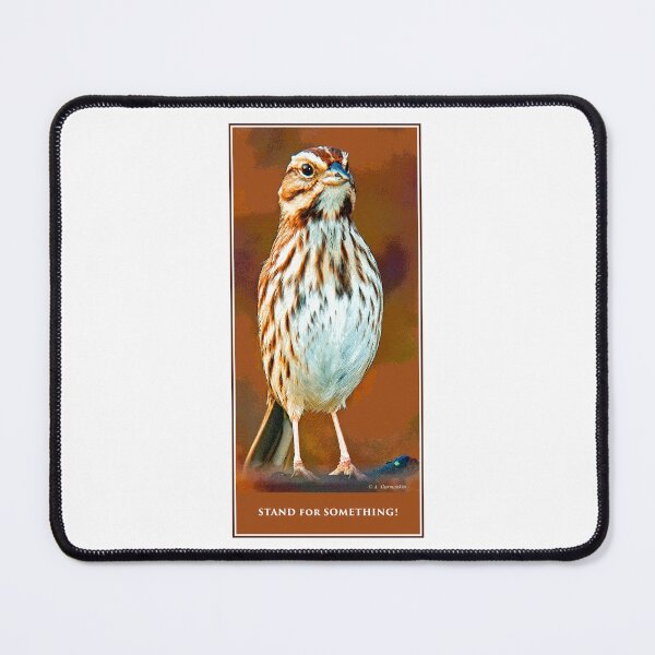 Item preview, Song Sparrow Stands at Attention, Stand for Something! designed and sold by AMacGPhilly.