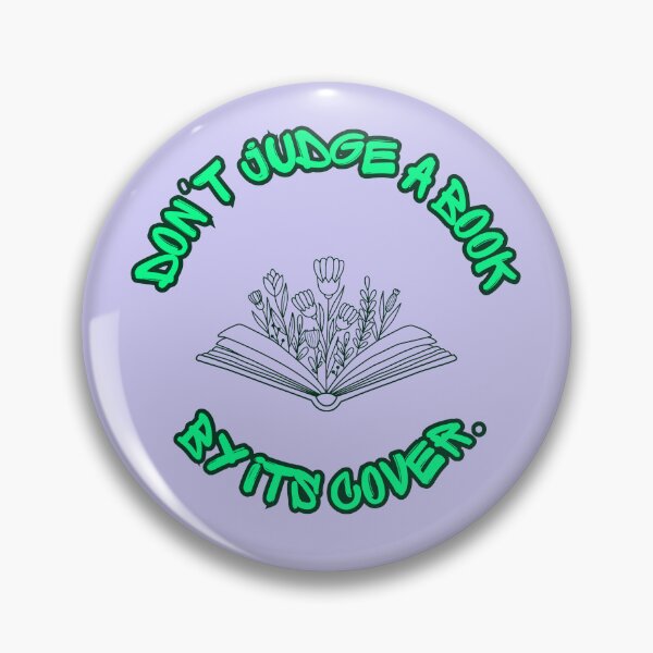 Item preview, Don't Judge a Book by Its Cover – Reading & Knowledge Quote Design designed and sold by porjuleshop.