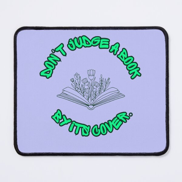 Item preview, Don't Judge a Book by Its Cover – Reading & Knowledge Quote Design designed and sold by porjuleshop.
