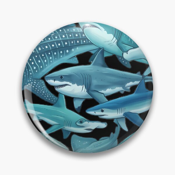 Item preview, Diverse Collection of Sharks and Rays Illustration designed and sold by By:MarcinK.