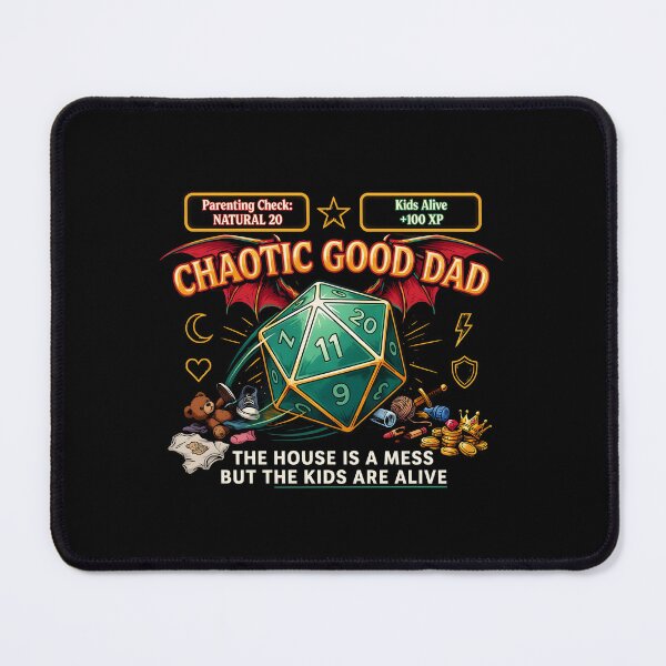 Item preview, Chaotic Good Dad The House is A Mess But The Kids are Alive Funny Gamer Dad Quote designed and sold by Redgiant87x.