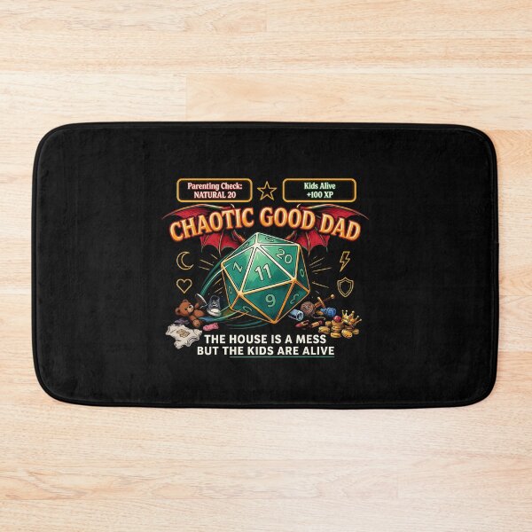 Item preview, Chaotic Good Dad The House is A Mess But The Kids are Alive Funny Gamer Dad Quote designed and sold by Redgiant87x.