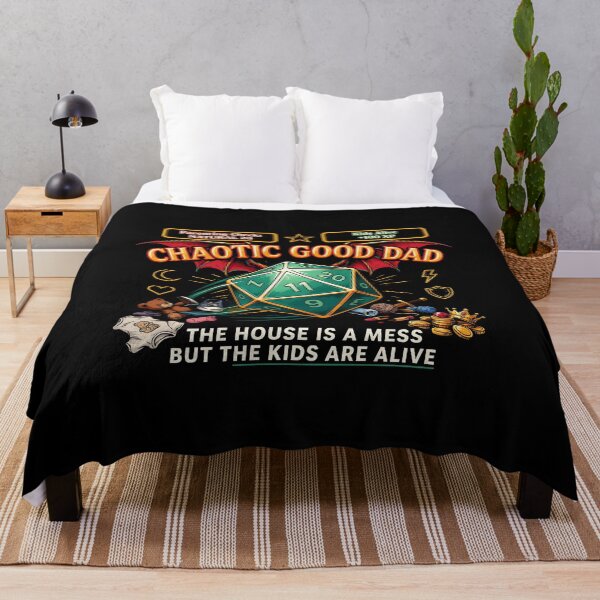 Item preview, Chaotic Good Dad The House is A Mess But The Kids are Alive Funny Gamer Dad Quote designed and sold by Redgiant87x.