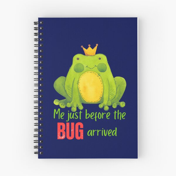 Item preview, Me Just Before The Bug Arrived Funny Programmer Frog  Sticker design  designed and sold by Yesss-Mau.