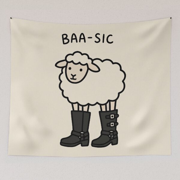 Item preview, Funny Baa-sic Sheep in Boots designed and sold by Amir Faysal.