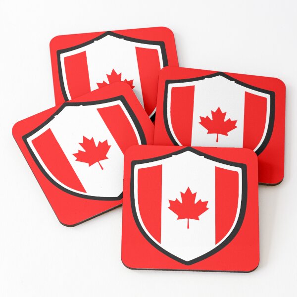 Item preview, canada flag shield emblem graphic designed and sold by baby-designe.